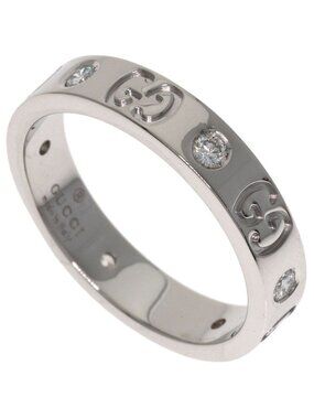 Gucci Icon Diamond Ring 18K White Gold